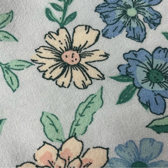 Salty Bright mini dress floral boho Cottegecore Peasent beach 8 Swing Casual - Picture 10 of 10